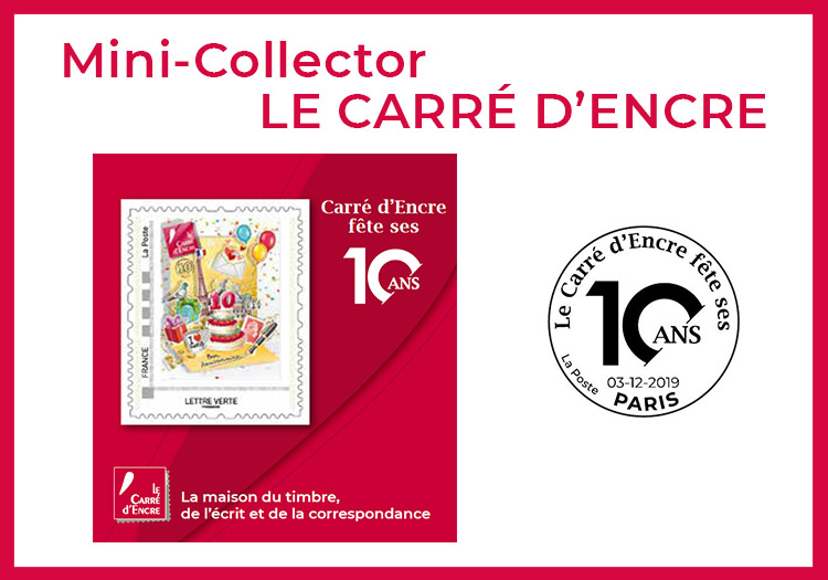 Bloc : mini collector un timbre Carré d'Encre.